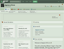Tablet Screenshot of degrees-of-love.deviantart.com