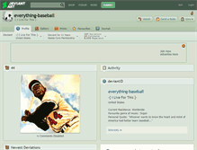 Tablet Screenshot of everything-baseball.deviantart.com