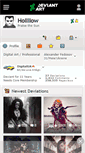 Mobile Screenshot of hollllow.deviantart.com