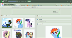 Desktop Screenshot of dashwithrainbows.deviantart.com