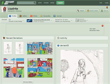 Tablet Screenshot of lizallrite.deviantart.com