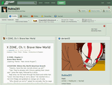 Tablet Screenshot of bubbaz85.deviantart.com