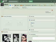 Tablet Screenshot of holy-g.deviantart.com