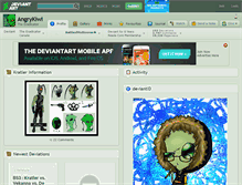 Tablet Screenshot of angrykiwi.deviantart.com