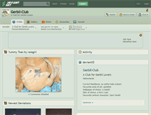 Tablet Screenshot of gerbil-club.deviantart.com