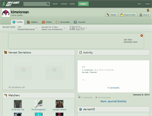 Tablet Screenshot of kimelorean.deviantart.com