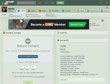 Tablet Screenshot of nonix.deviantart.com