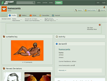 Tablet Screenshot of homocomix.deviantart.com