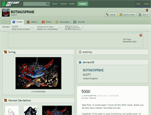 Tablet Screenshot of botimusprime.deviantart.com