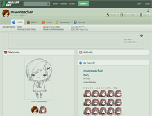 Tablet Screenshot of maeoneechan.deviantart.com