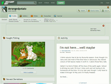 Tablet Screenshot of derangedpotato.deviantart.com