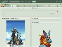 Tablet Screenshot of kfoster.deviantart.com