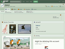 Tablet Screenshot of damoni.deviantart.com