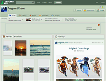 Tablet Screenshot of fragmentchaos.deviantart.com