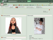 Tablet Screenshot of mz09.deviantart.com