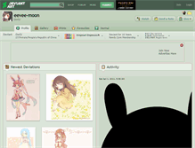 Tablet Screenshot of eevee-moon.deviantart.com