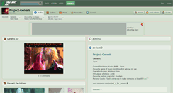 Desktop Screenshot of project-genesis.deviantart.com