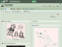 Tablet Screenshot of n1ghtdrag0n.deviantart.com