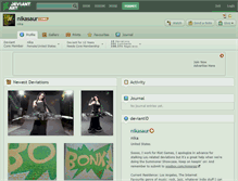 Tablet Screenshot of nikasaur.deviantart.com