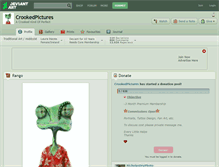 Tablet Screenshot of crookedpictures.deviantart.com
