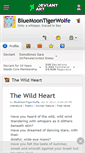 Mobile Screenshot of bluemoontigerwolfe.deviantart.com