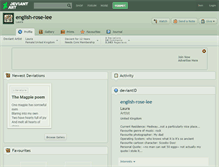 Tablet Screenshot of english-rose-lee.deviantart.com
