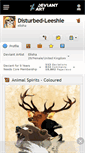 Mobile Screenshot of disturbed-leeshie.deviantart.com