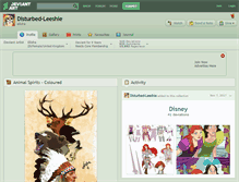 Tablet Screenshot of disturbed-leeshie.deviantart.com