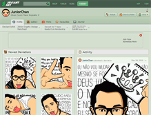 Tablet Screenshot of juniorchan.deviantart.com