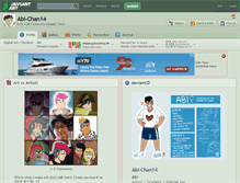 Tablet Screenshot of abi-chan14.deviantart.com
