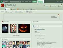 Tablet Screenshot of mr-pumpkin-jack.deviantart.com