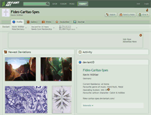 Tablet Screenshot of fides-caritas-spes.deviantart.com
