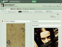 Tablet Screenshot of darkrosefairy77.deviantart.com