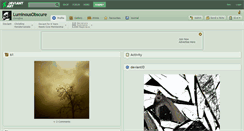 Desktop Screenshot of luminousobscure.deviantart.com