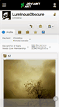 Mobile Screenshot of luminousobscure.deviantart.com