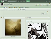 Tablet Screenshot of luminousobscure.deviantart.com