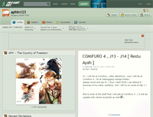 Tablet Screenshot of aphin123.deviantart.com