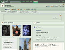 Tablet Screenshot of bestemp.deviantart.com
