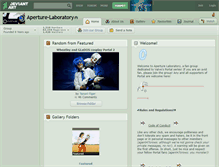 Tablet Screenshot of aperture-laboratory.deviantart.com