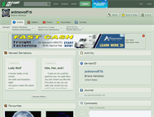 Tablet Screenshot of animewolf16.deviantart.com