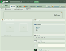 Tablet Screenshot of beavr.deviantart.com