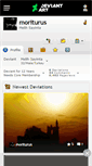 Mobile Screenshot of moriturus.deviantart.com