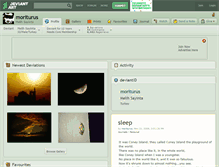 Tablet Screenshot of moriturus.deviantart.com
