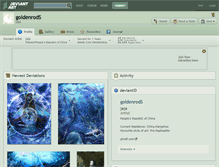 Tablet Screenshot of goldenrods.deviantart.com