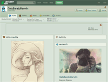 Tablet Screenshot of gatobaratodarwin.deviantart.com
