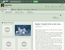 Tablet Screenshot of cyberfoxx.deviantart.com