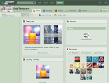 Tablet Screenshot of onlytexture.deviantart.com
