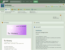 Tablet Screenshot of luminosus.deviantart.com
