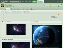Tablet Screenshot of moonmaker.deviantart.com