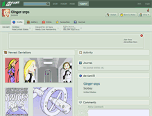 Tablet Screenshot of ginger-snps.deviantart.com